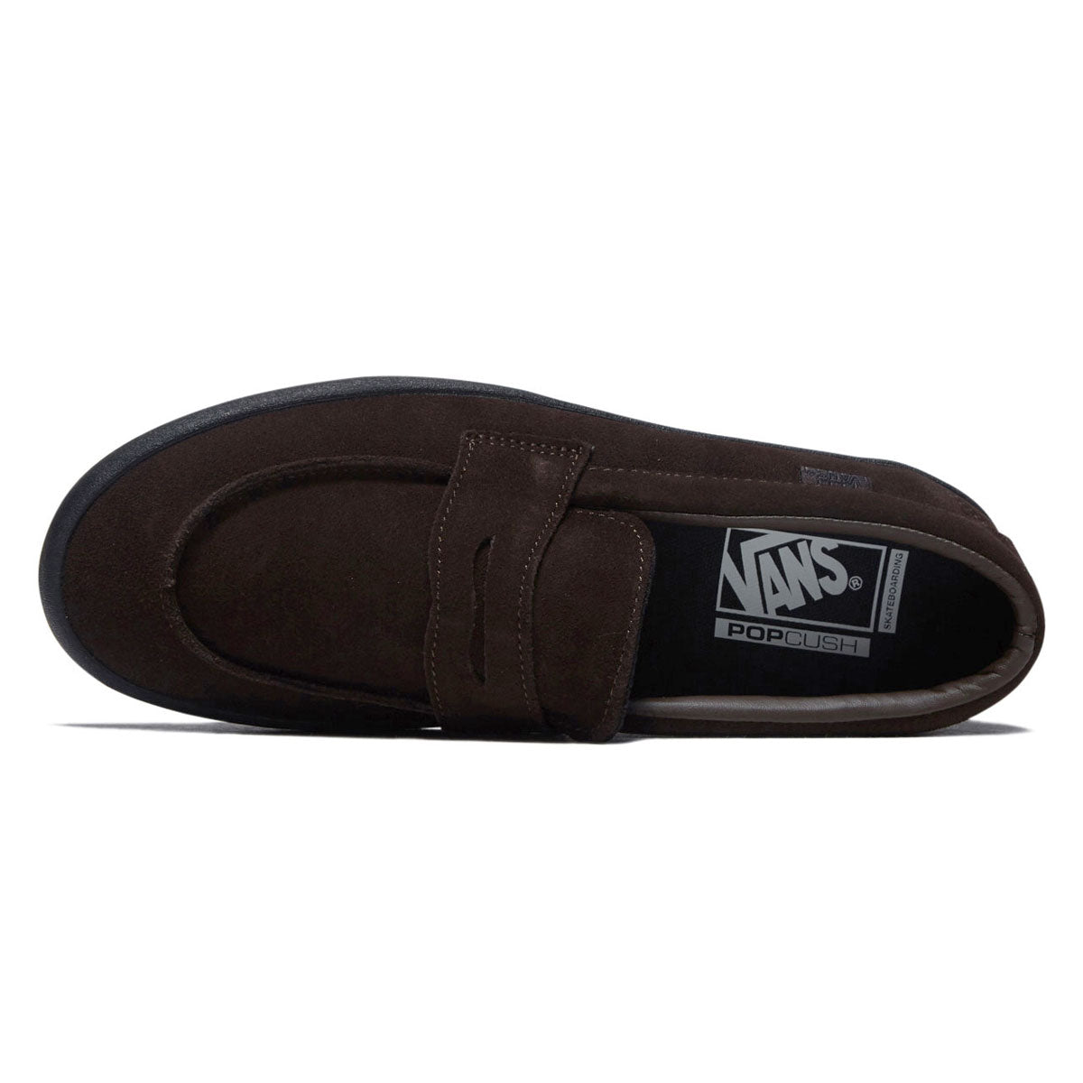Vans Skate Loafer Shoes - Suede Brown/Black