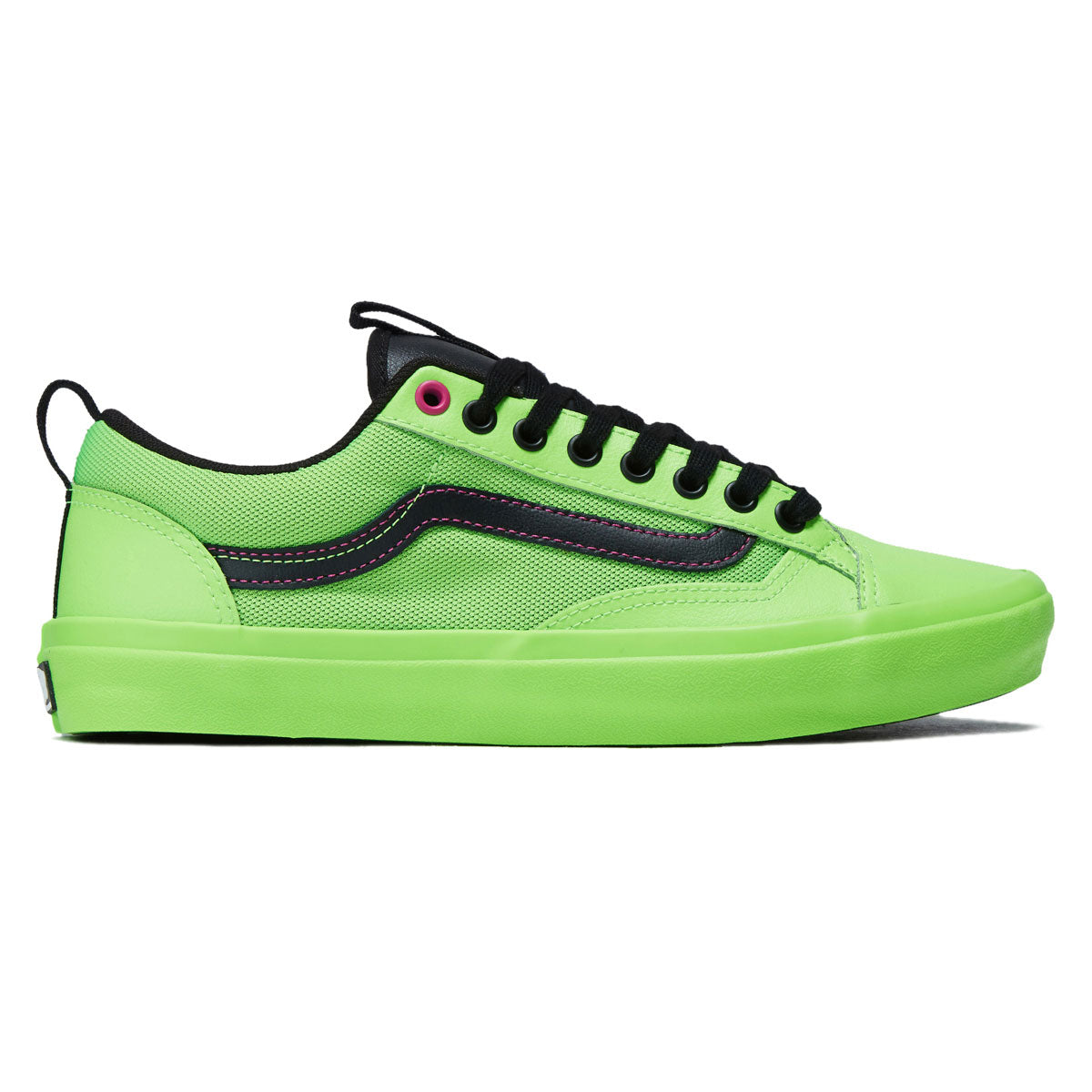 Vans Skate Old Skool 36+ Shoes - Acid Airbrush Black/Green Gecko