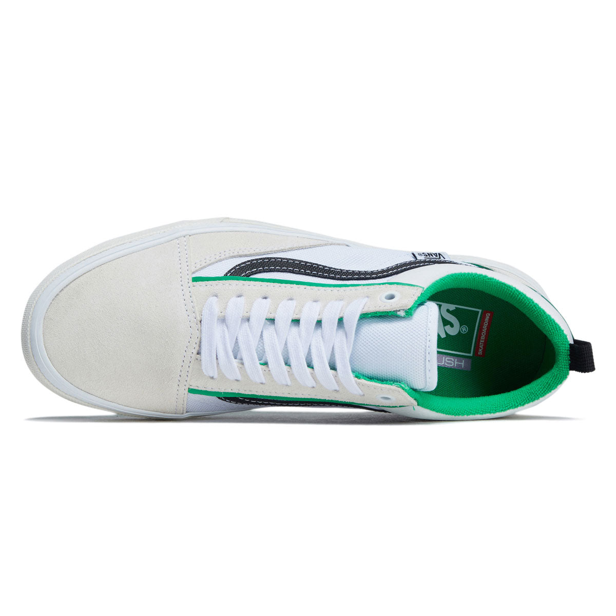 Vans Skate Old Skool Wafflecup Shoes - White/Green