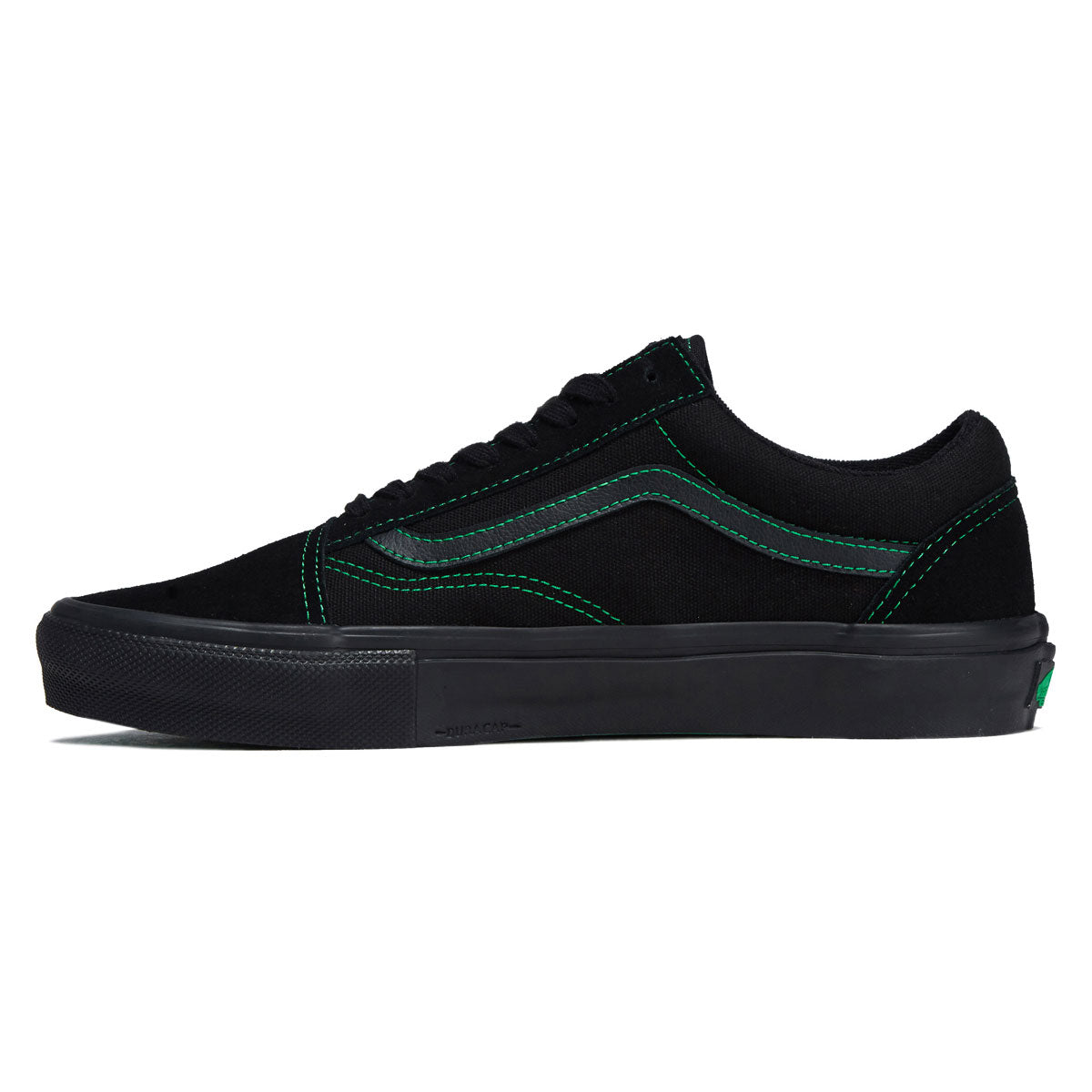 Vans Skate Old Skool Shoes - Black/Black/Green