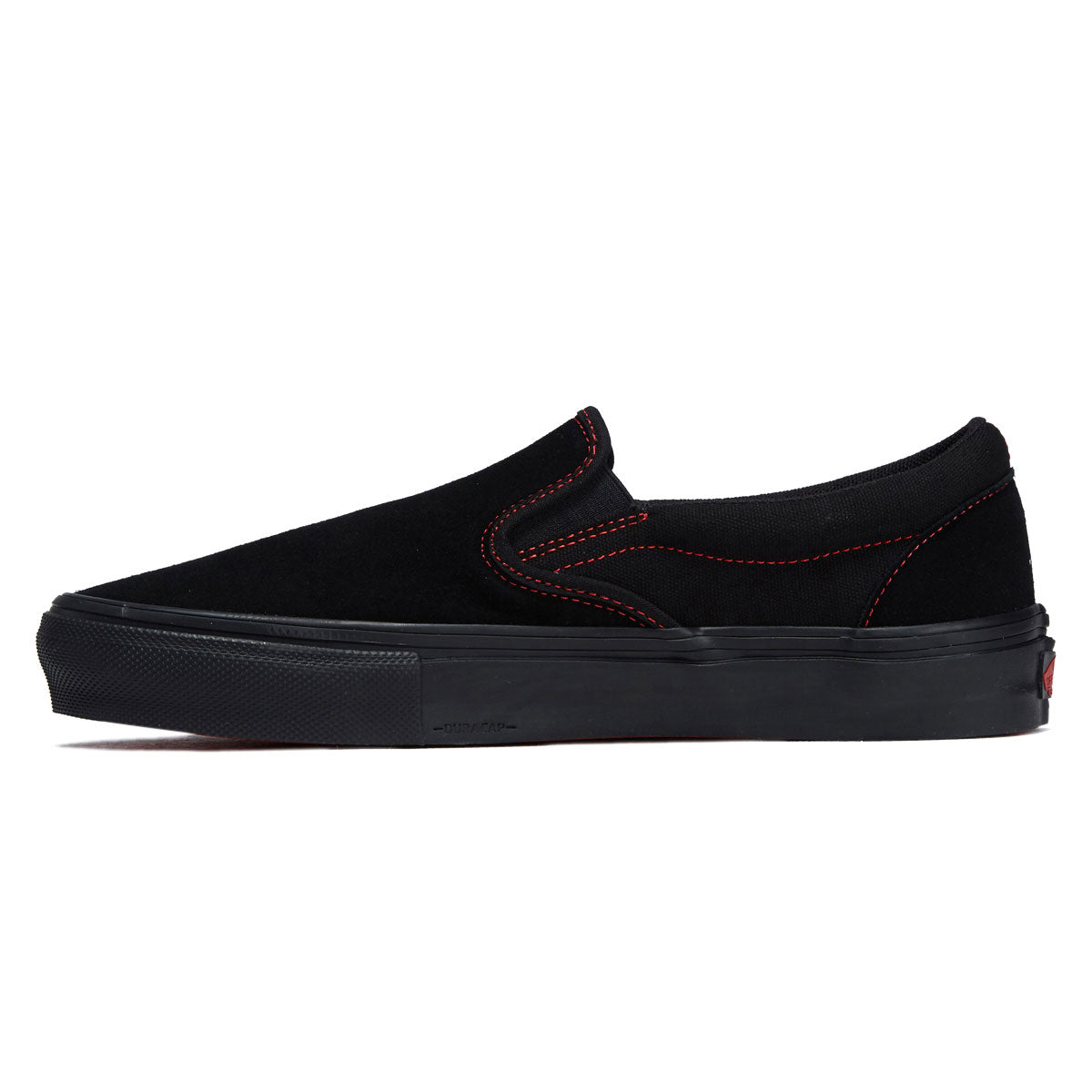 Vans Skate Slip-On Shoes - Black/Black/Red