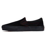 Vans Skate Slip-On Shoes - Black/Black/Red