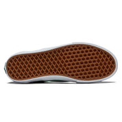 Vans Skate Slip-On Shoes - Cracked Leather Black/Green