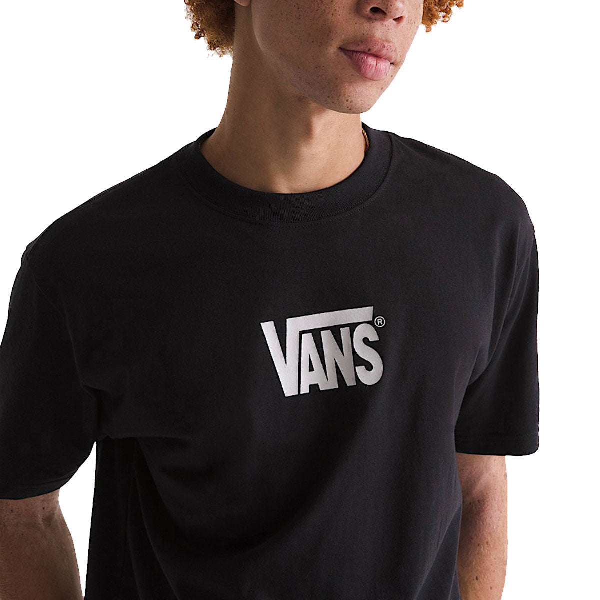 Vans Stretch Logo T-Shirt - Black/White