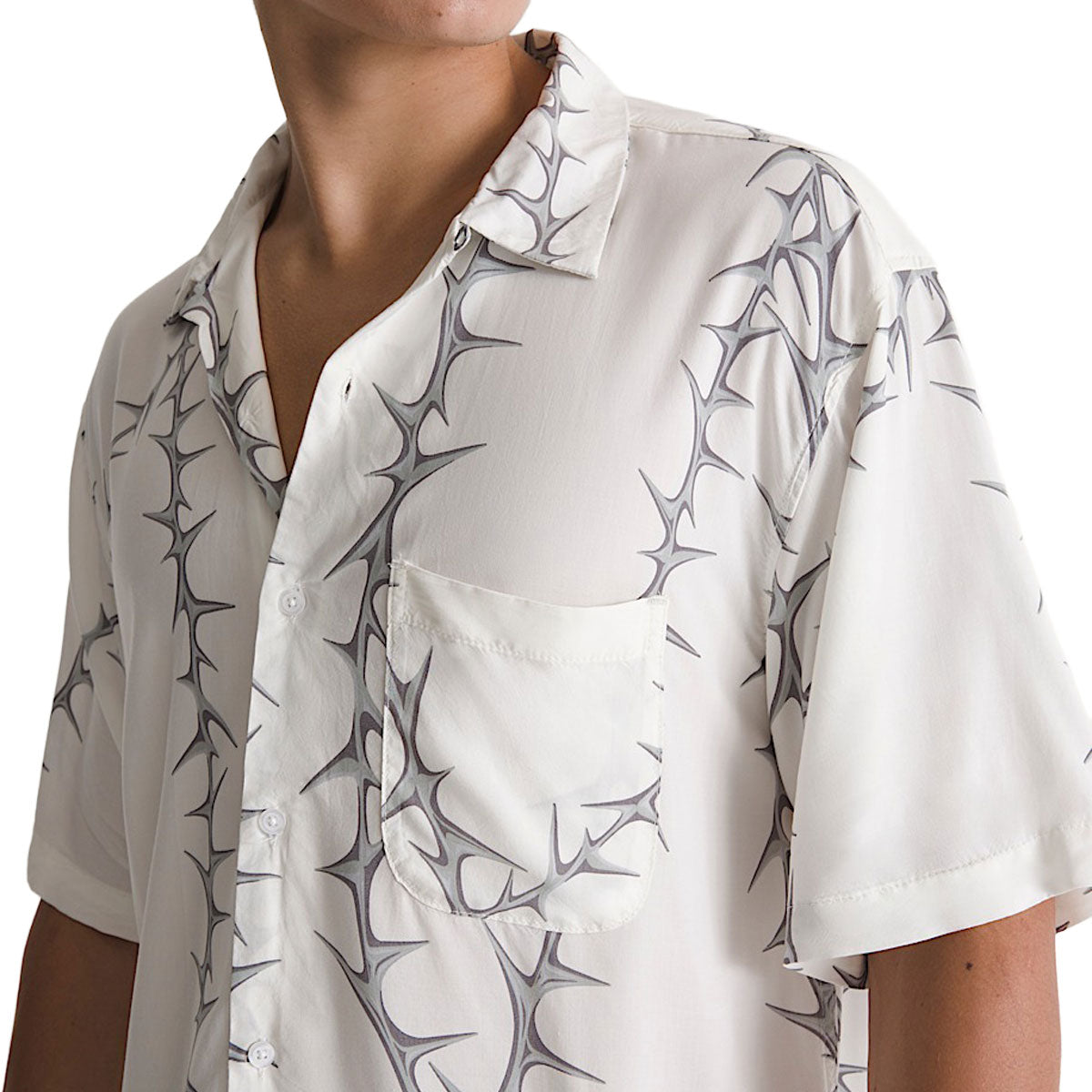 Vans Van Doren Printed Camp Shirt - White