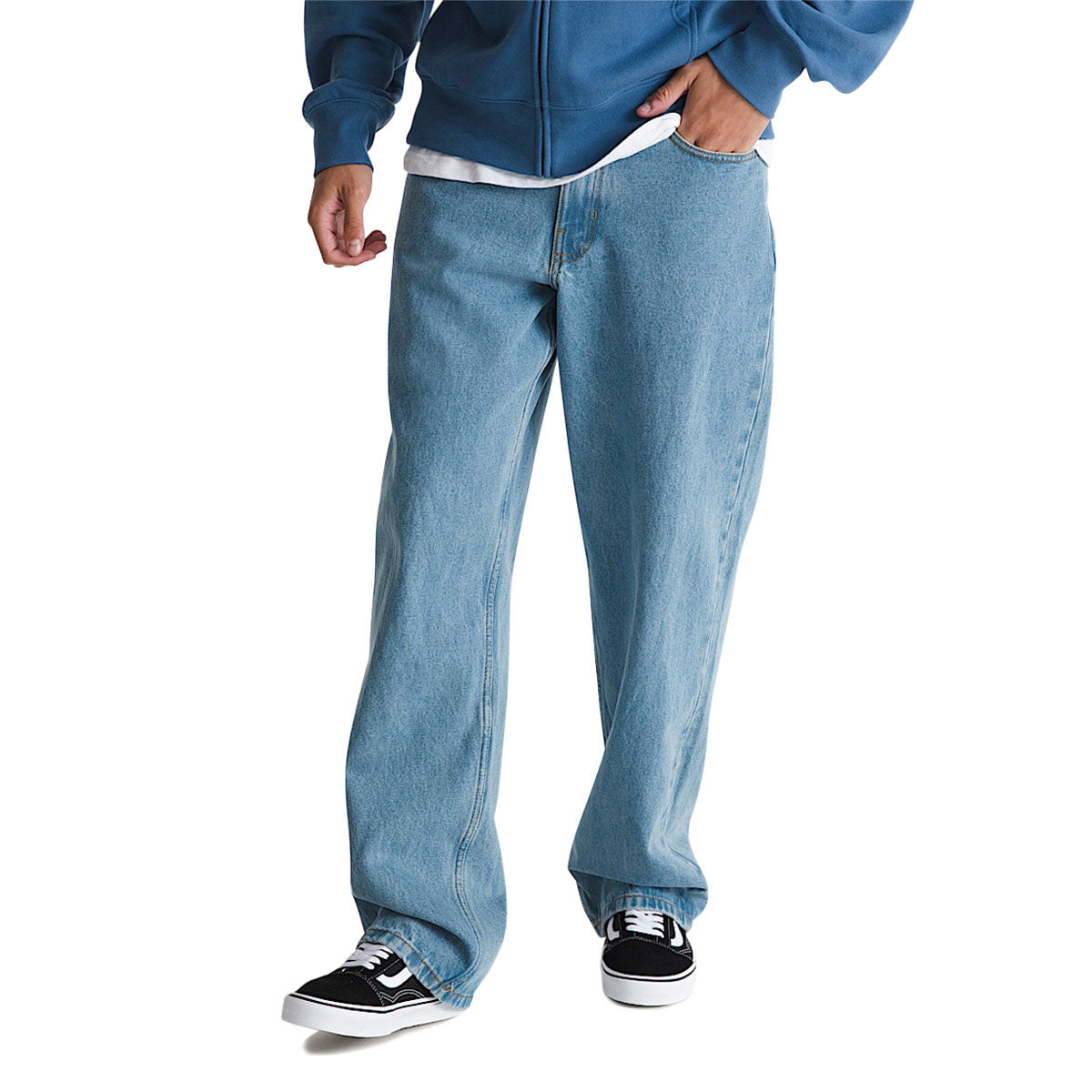 Vans LX Check 5 Loose Denim Jeans - Stonewash Blue