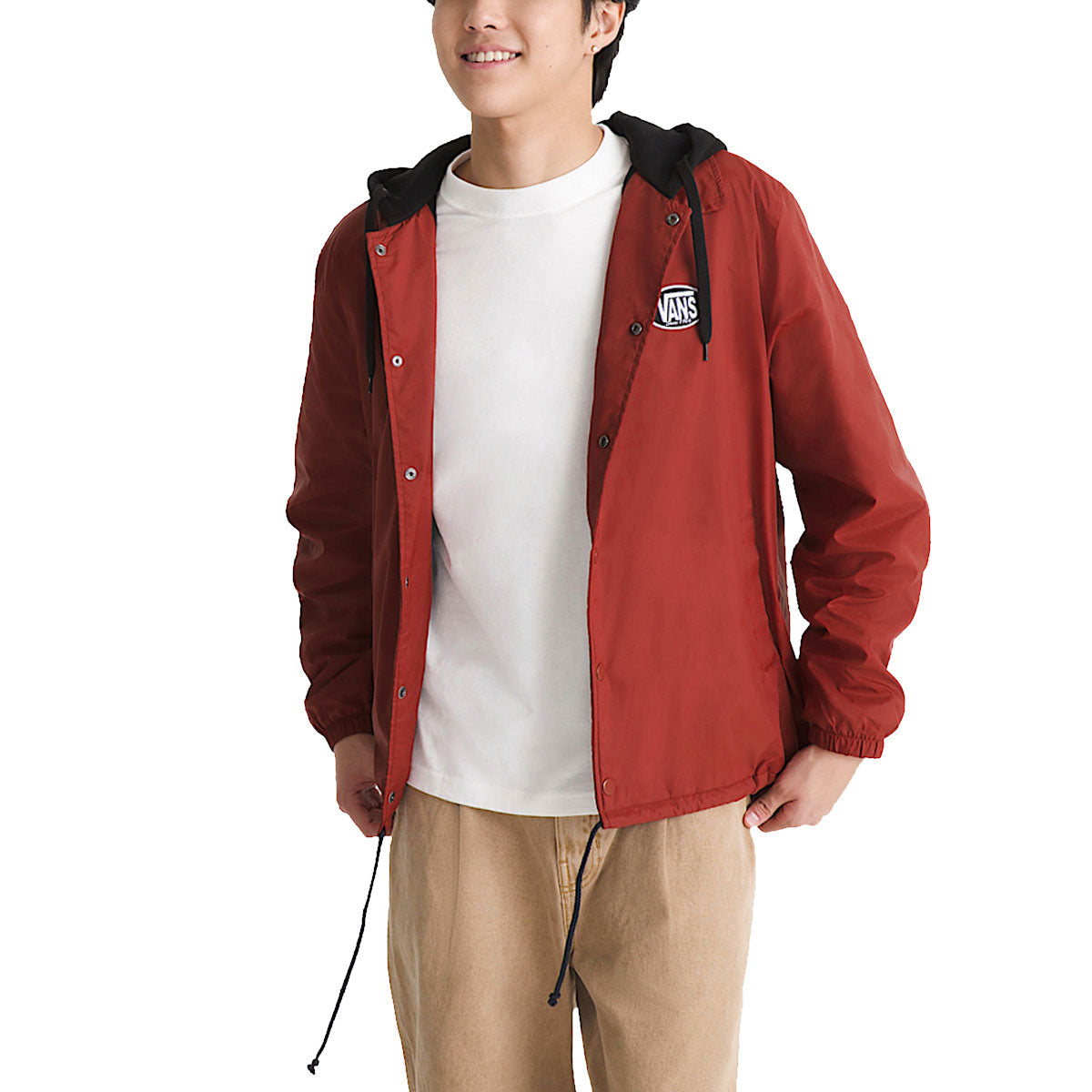 Vans Torrey Hooded Coaches Jacket - Poppy Ember