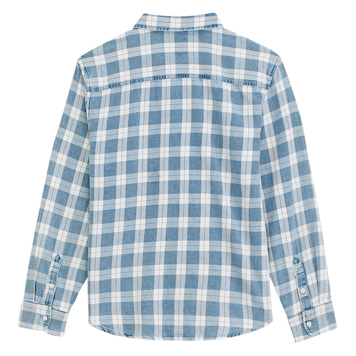 Vans Lawson Vintage Indigo Long Sleeve Shirt - Bleach Indigo
