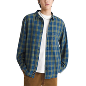 Vans Lawson Vintage Indigo Long Sleeve Shirt - Green Balsam