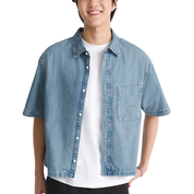 Vans Cyrus Straight Hem Denim Woven Shirt - Stonewash Blue