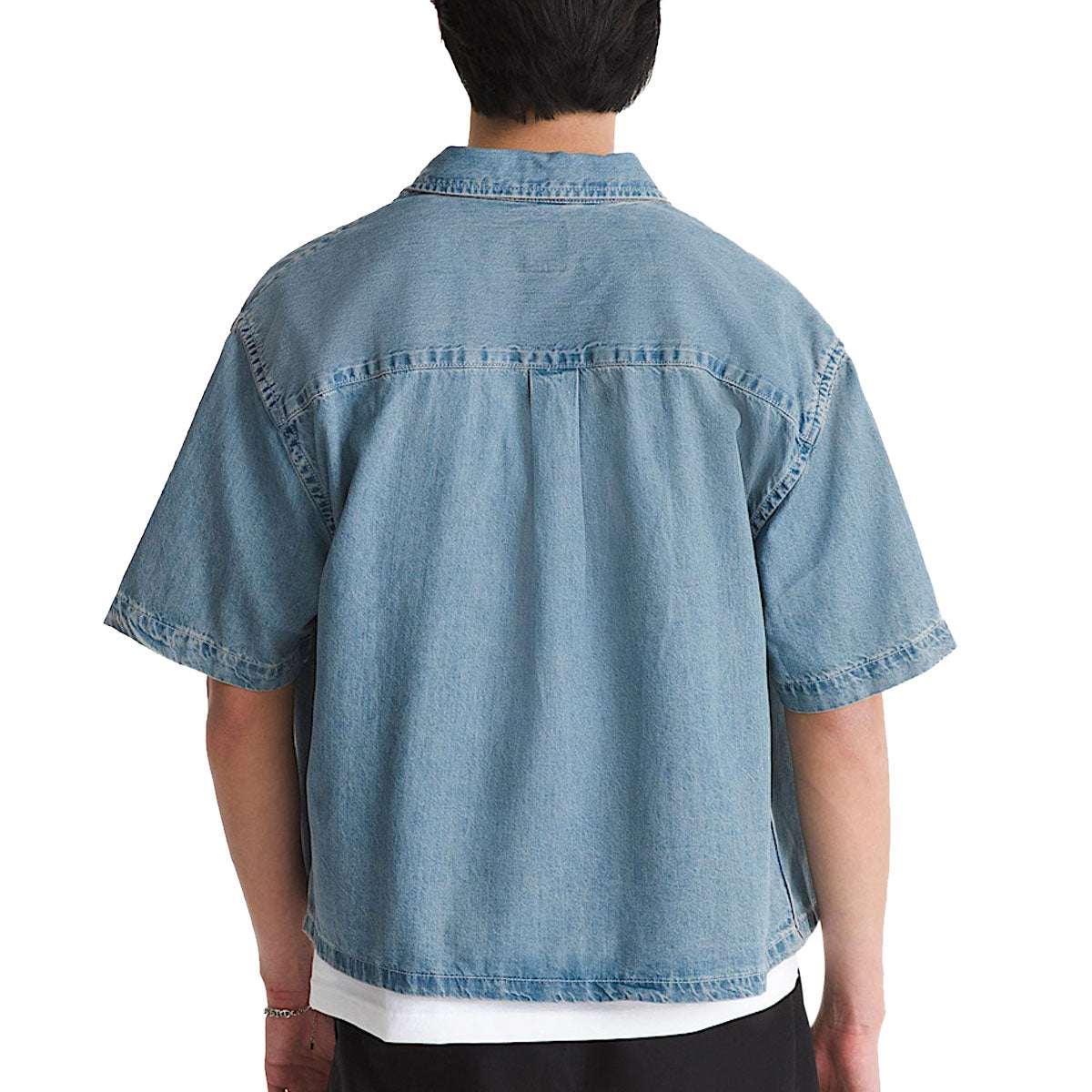 Vans Cyrus Straight Hem Denim Woven Shirt - Stonewash Blue