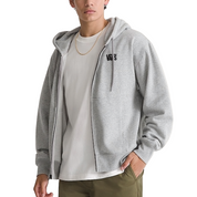 Vans Stretch Logo Full Zip Hoodie - Cement Heather