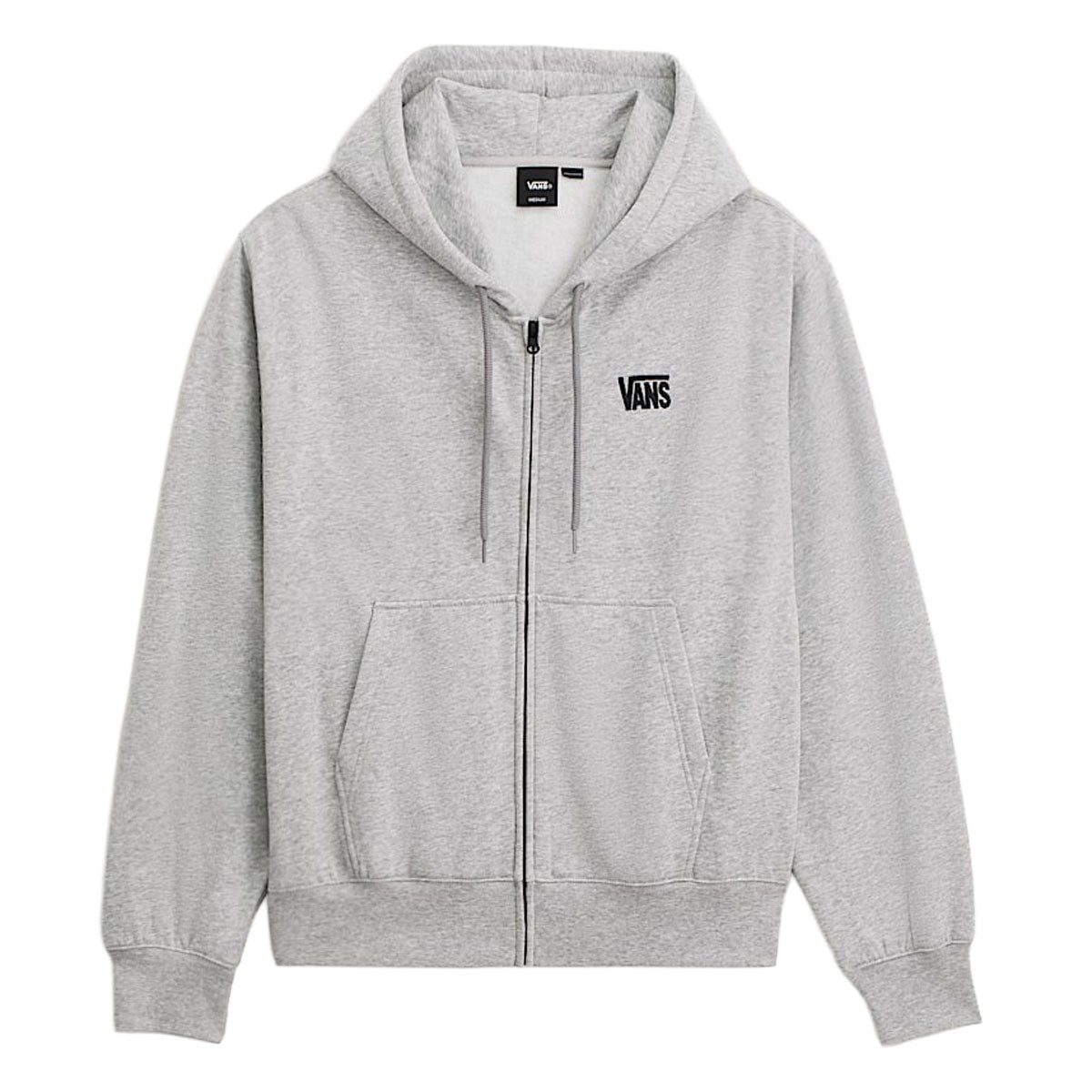 Vans Stretch Logo Full Zip Hoodie - Cement Heather