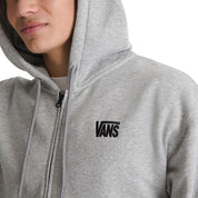 Vans Stretch Logo Full Zip Hoodie - Cement Heather
