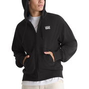 Vans Stretch Logo Full Zip Hoodie - Black/White