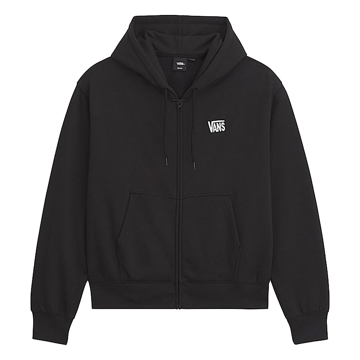 Vans Stretch Logo Full Zip Hoodie - Black/White