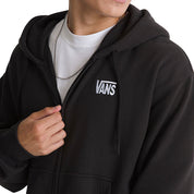 Vans Stretch Logo Full Zip Hoodie - Black/White