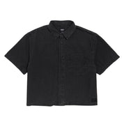 Vans Cyrus Straight Hem Denim Woven Shirt - Washed Black