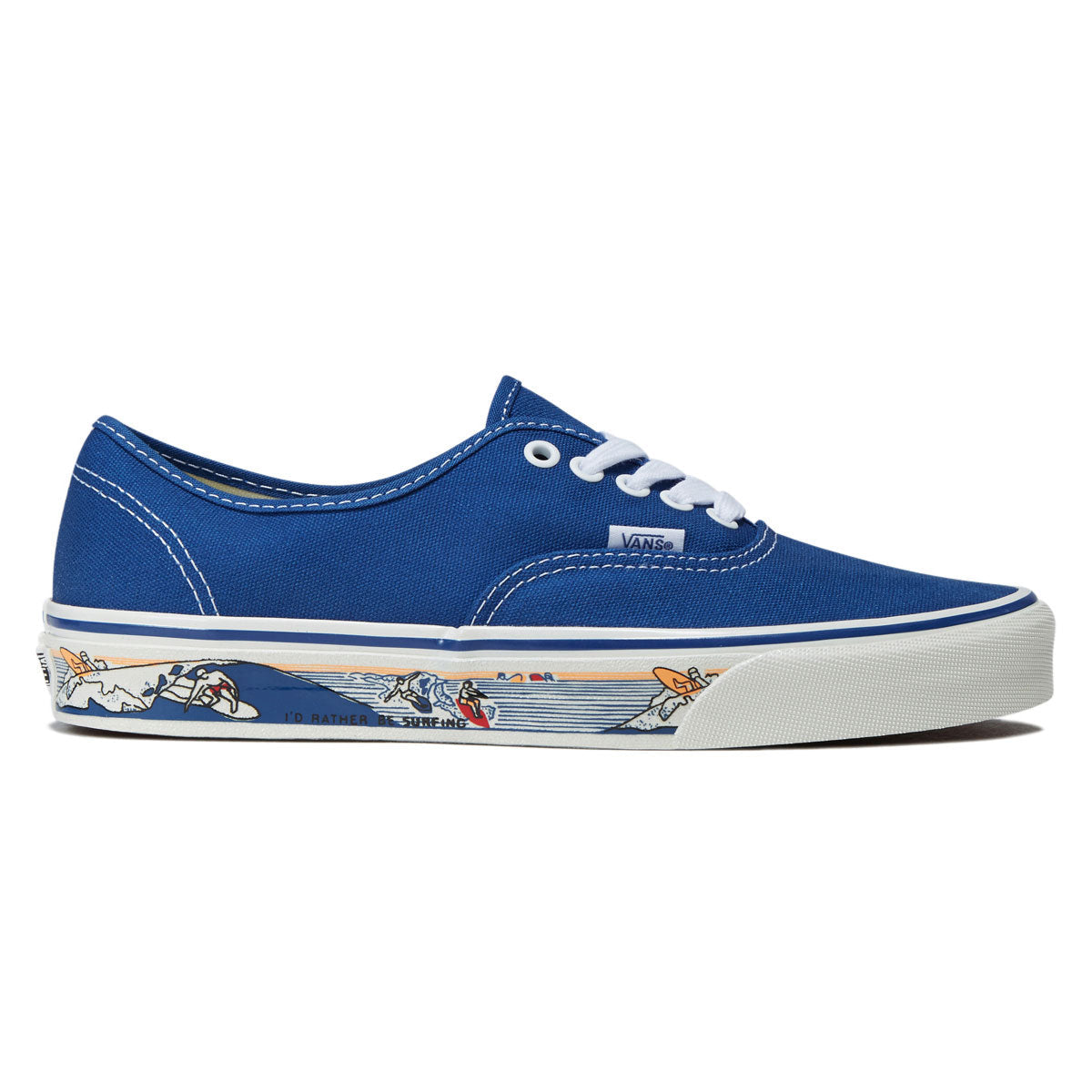 Vans Authentic Shoes - Sidewall Print Classic Blue