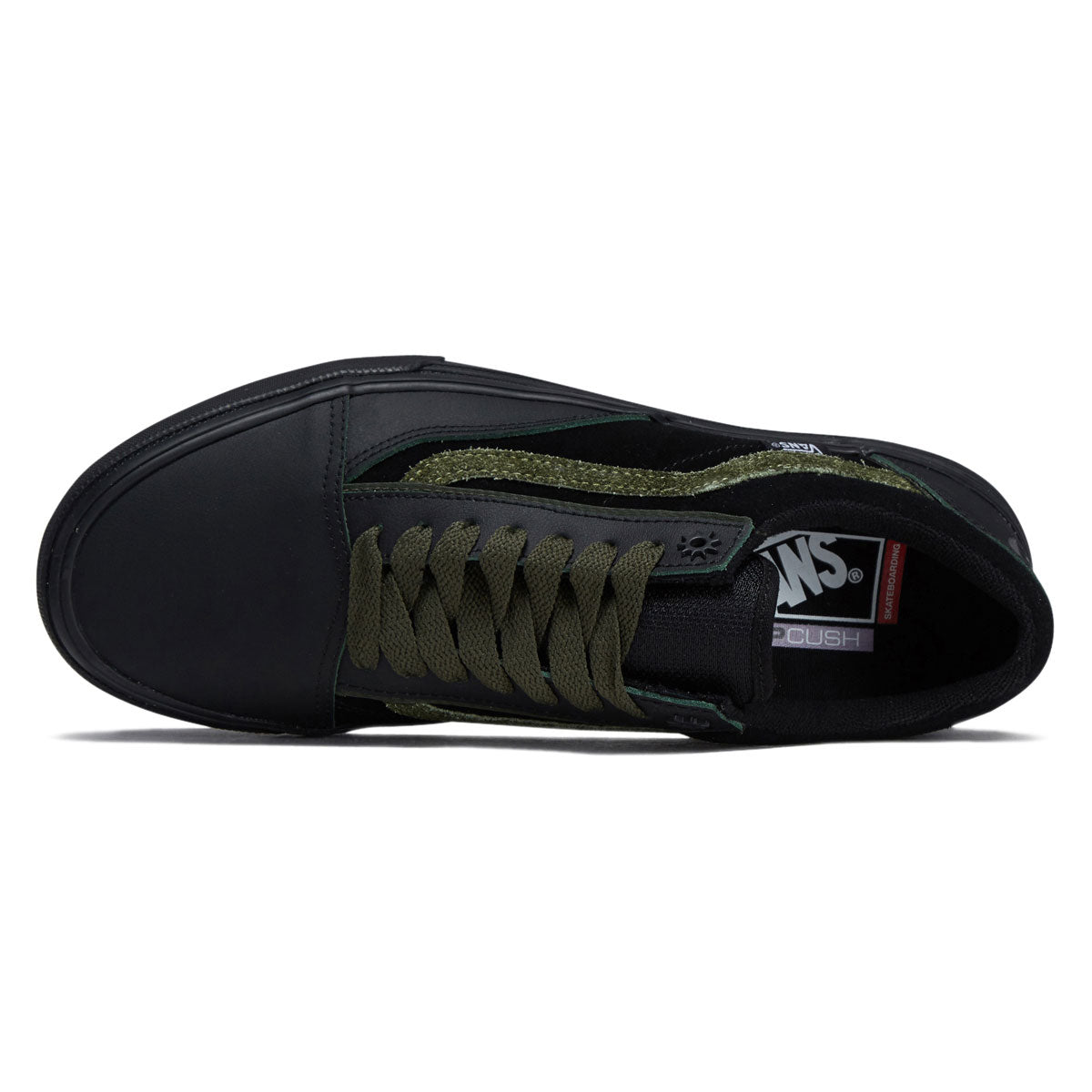 Vans Skate Old Skool Wafflecup Shoes - Willow Green/Black