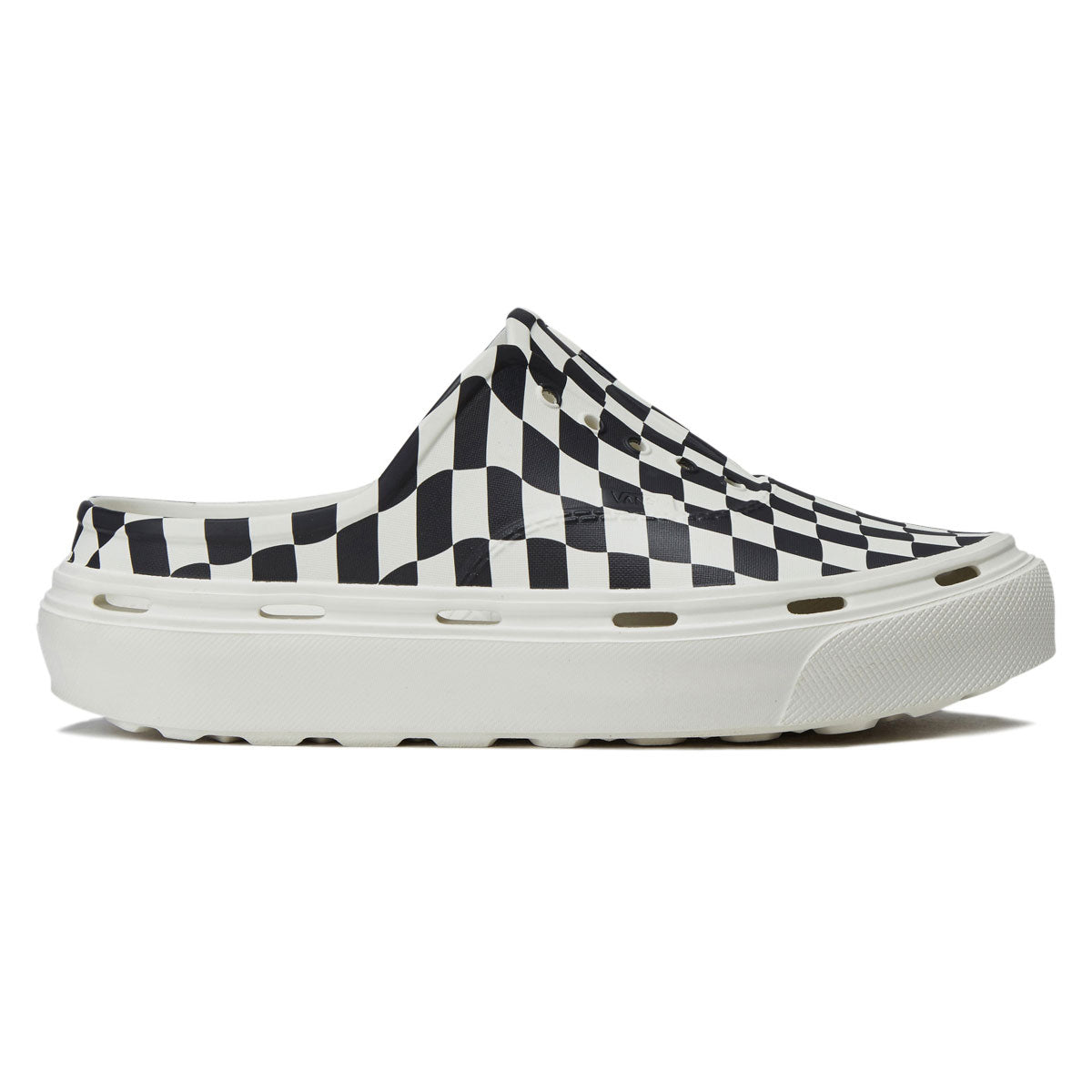 Vans Authentic Foam Mule Shoes - Checkerboard Black/Marshmallow