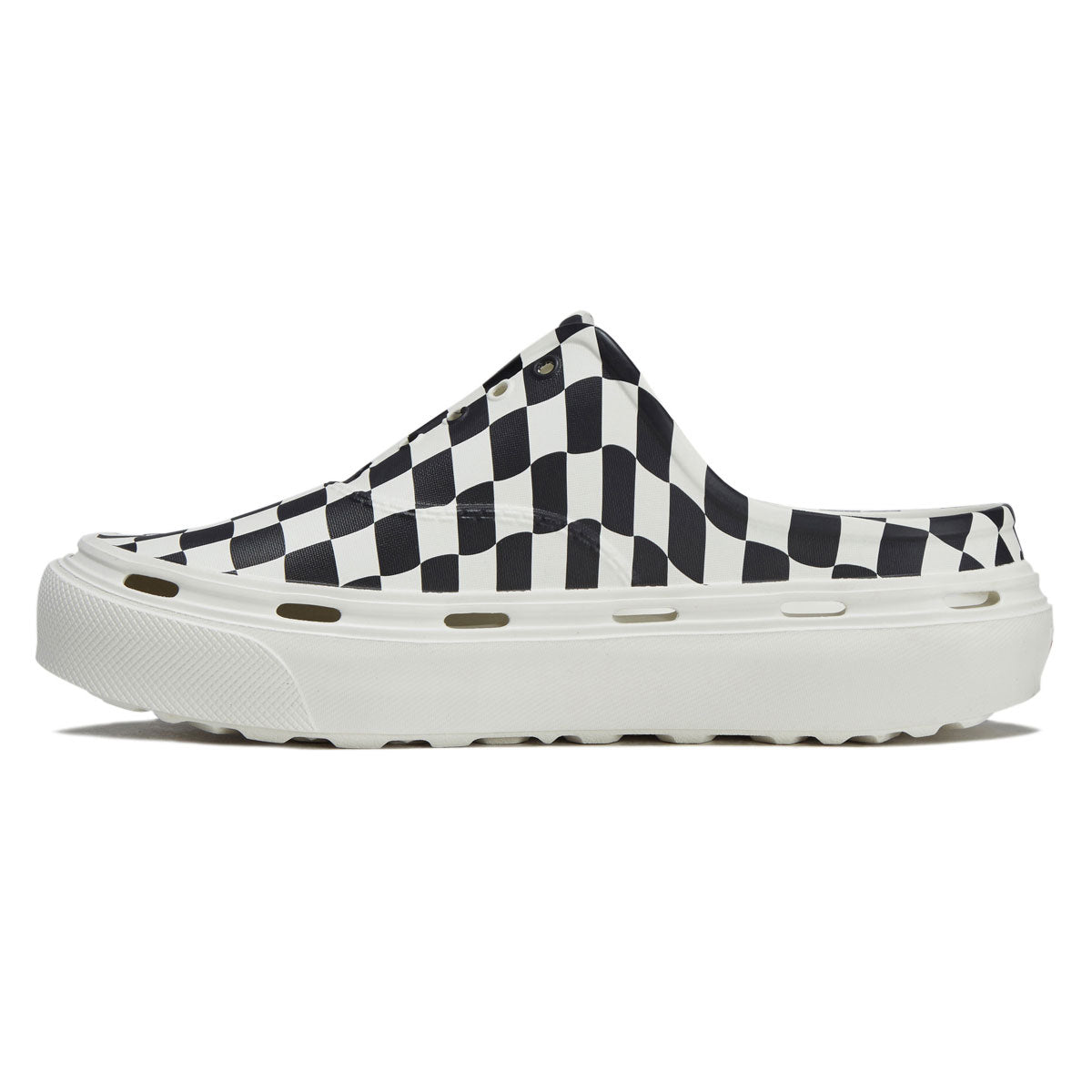 Vans Authentic Foam Mule Shoes - Checkerboard Black/Marshmallow