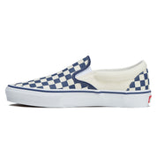 Vans Skate Slip-On Shoes - Blue Checkerboard