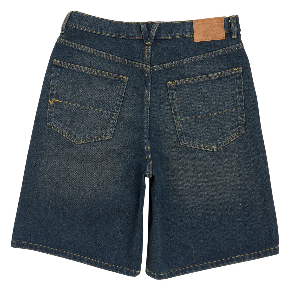 Vans Check-5 Baggy Denim Shorts - Dirty Medium Indigo