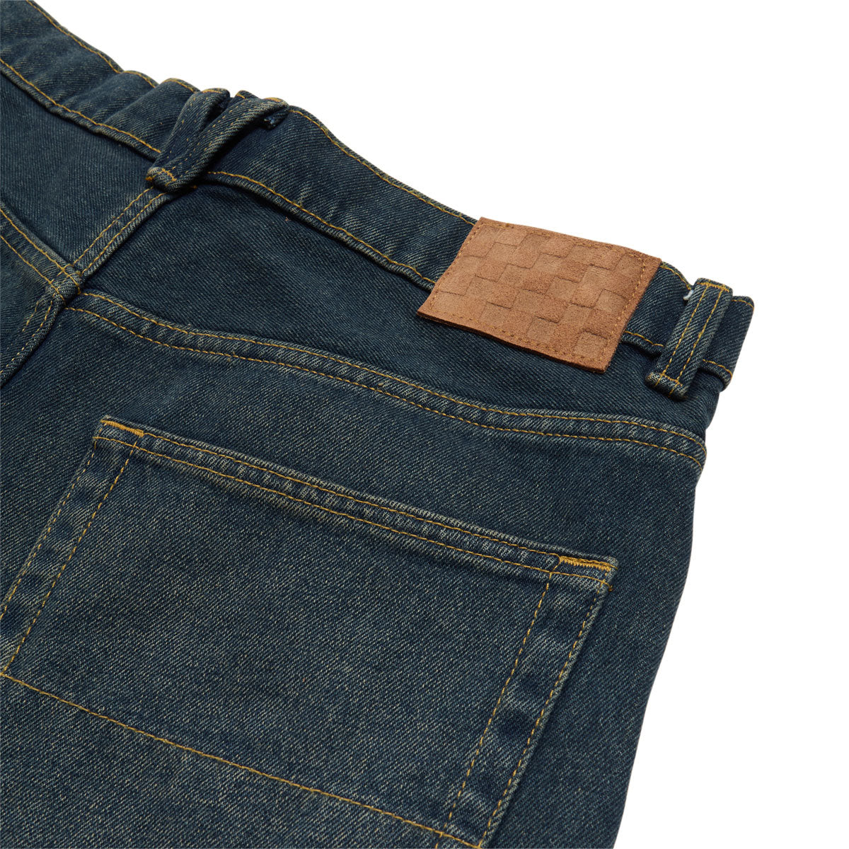 Vans Check-5 Baggy Denim Shorts - Dirty Medium Indigo
