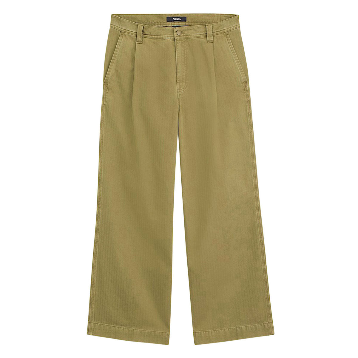 Vans Authentic Chino Loose Wide Leg Pants - Olive Brown