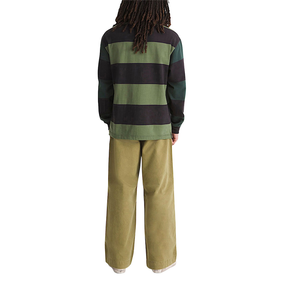Vans Authentic Chino Loose Wide Leg Pants - Olive Brown