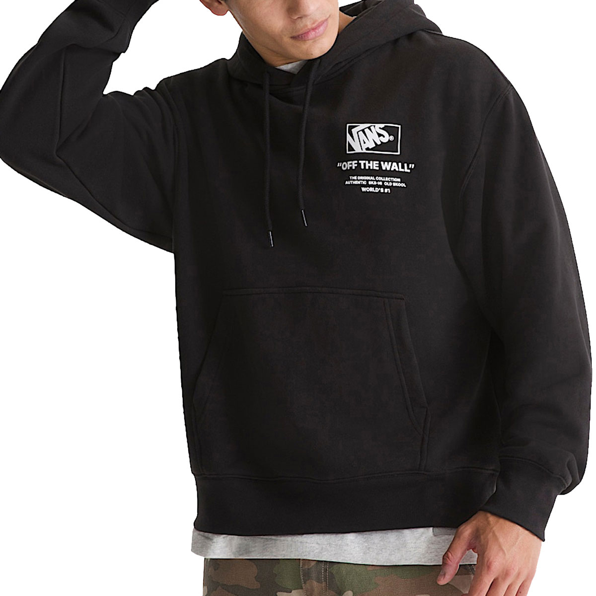Vans Stacked Hi Hoodie - Black/White