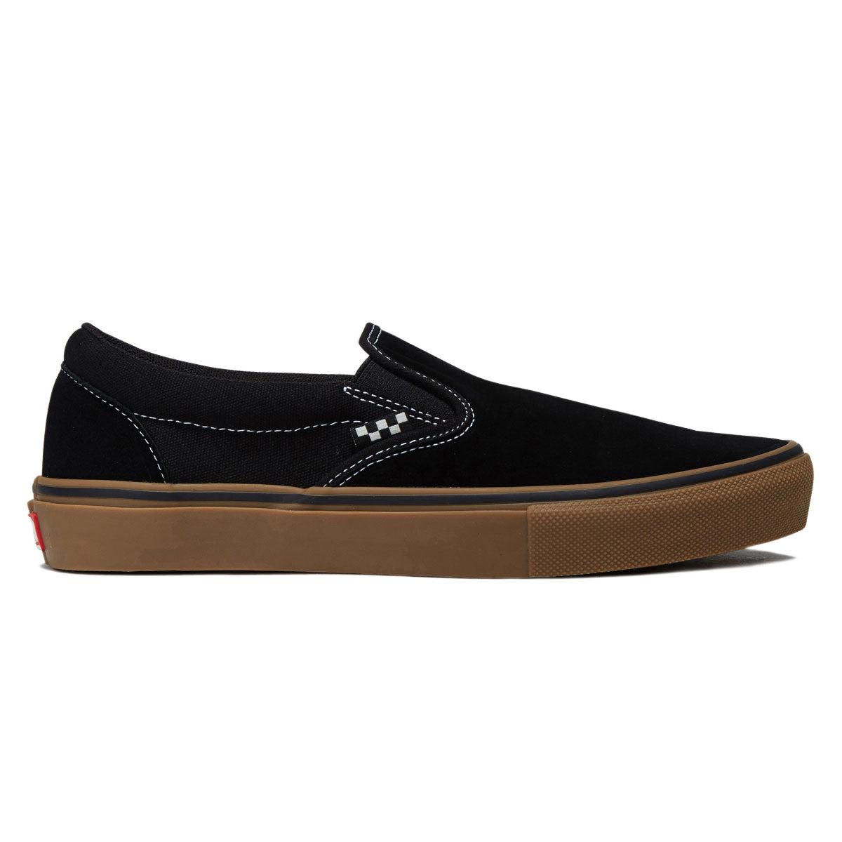 Vans Skate Slip-On Shoes - Black/Gum/White