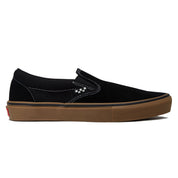 Vans Skate Slip-On Shoes - Black/Gum/White