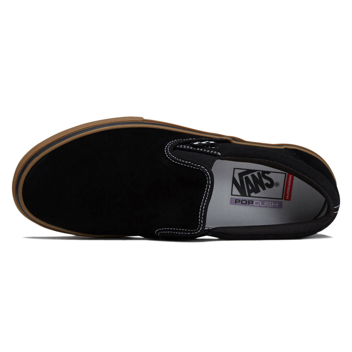 Vans Skate Slip-On Shoes - Black/Gum/White