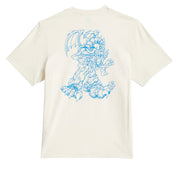 Adidas Kogan Dragon T-Shirt - Cream White/Lucid Ray Blue
