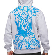 Adidas Kogan Hoodie - Light Grey Heather/Lucid Ray Blue