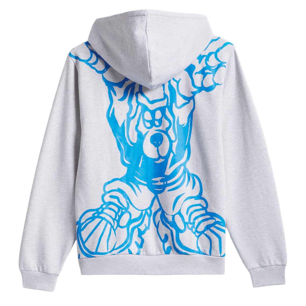 Adidas Kogan Hoodie - Light Grey Heather/Lucid Ray Blue