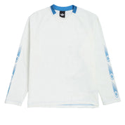 Adidas Skate Form Long Sleeve T-Shirt - Core White/Lucid Ray Blue
