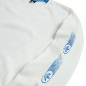 Adidas Skate Form Long Sleeve T-Shirt - Core White/Lucid Ray Blue