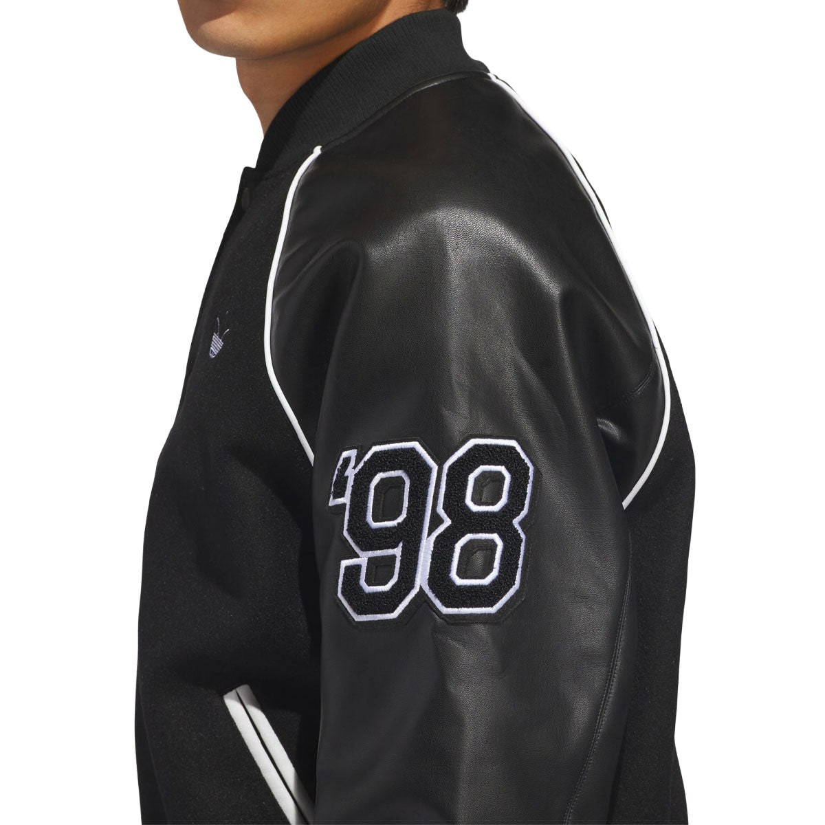 Adidas Tyshawn Letterman Jacket - Black/White