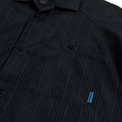 Adidas Skate Lines Button Up Shirt - Carbon/Black/Lucid Ray Blue
