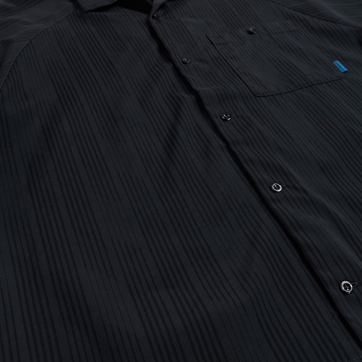 Adidas Skate Lines Button Up Shirt - Carbon/Black/Lucid Ray Blue