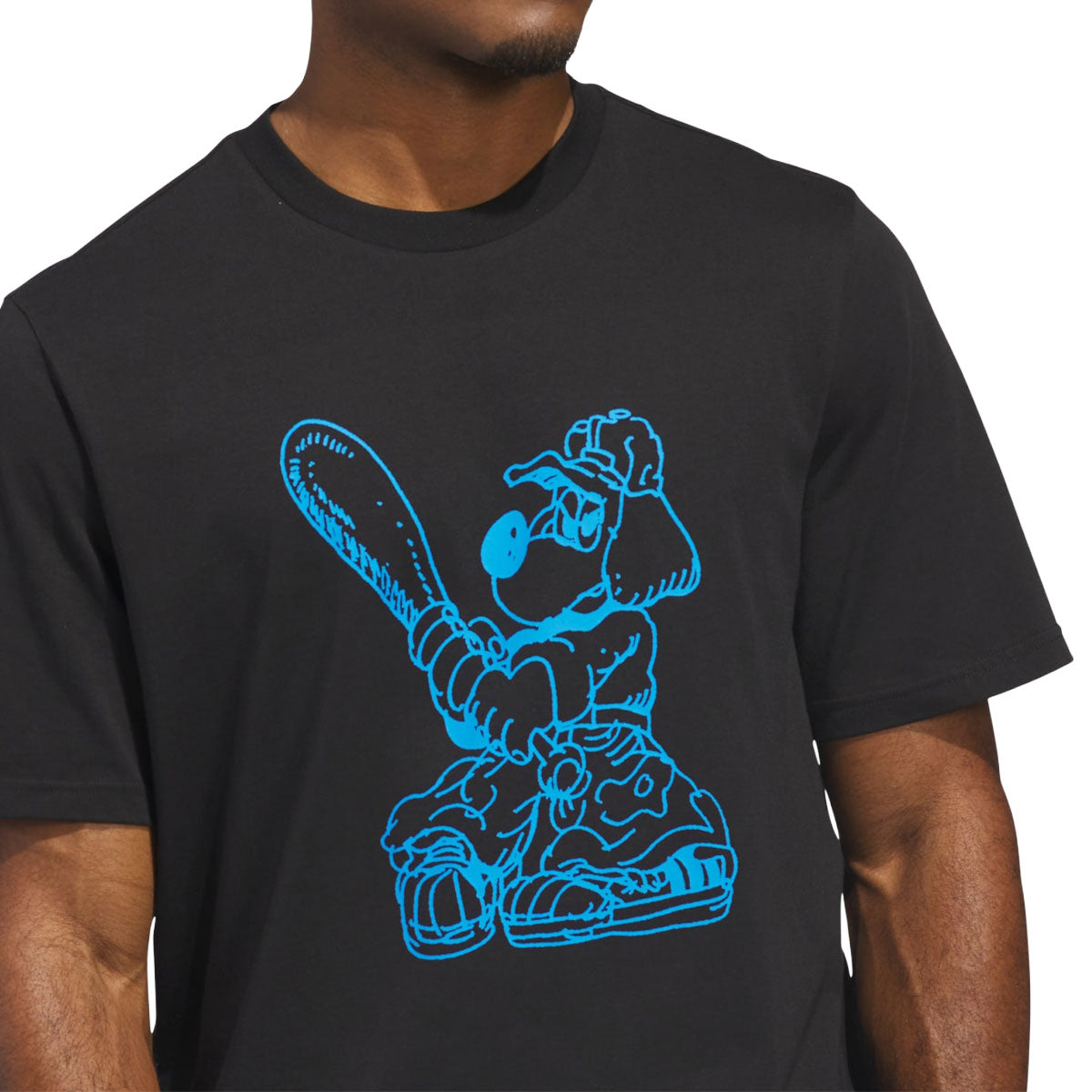 Adidas Kogan Dog T-Shirt - Black/Lucid Ray Blue