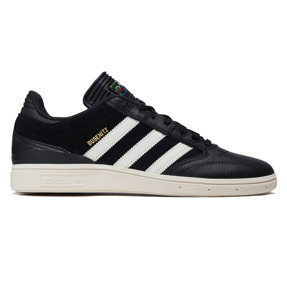 Adidas Busenitz Shoes - Core Black/Chalk White/Gold Metallic