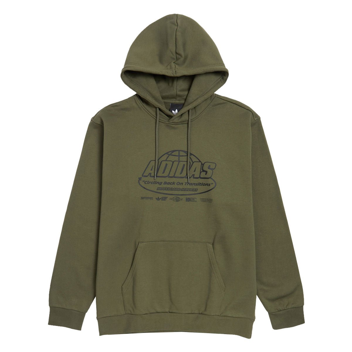 Adidas Skate Adi Core Hoodie - Olive Strata