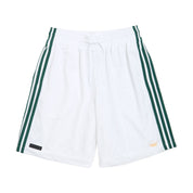 Adidas Tyshawn B Shorts - White/Matte Gold/Collegiate Green