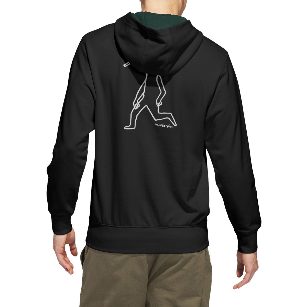 Adidas Gonz Head Hoodie - Black/Aurora Ivy