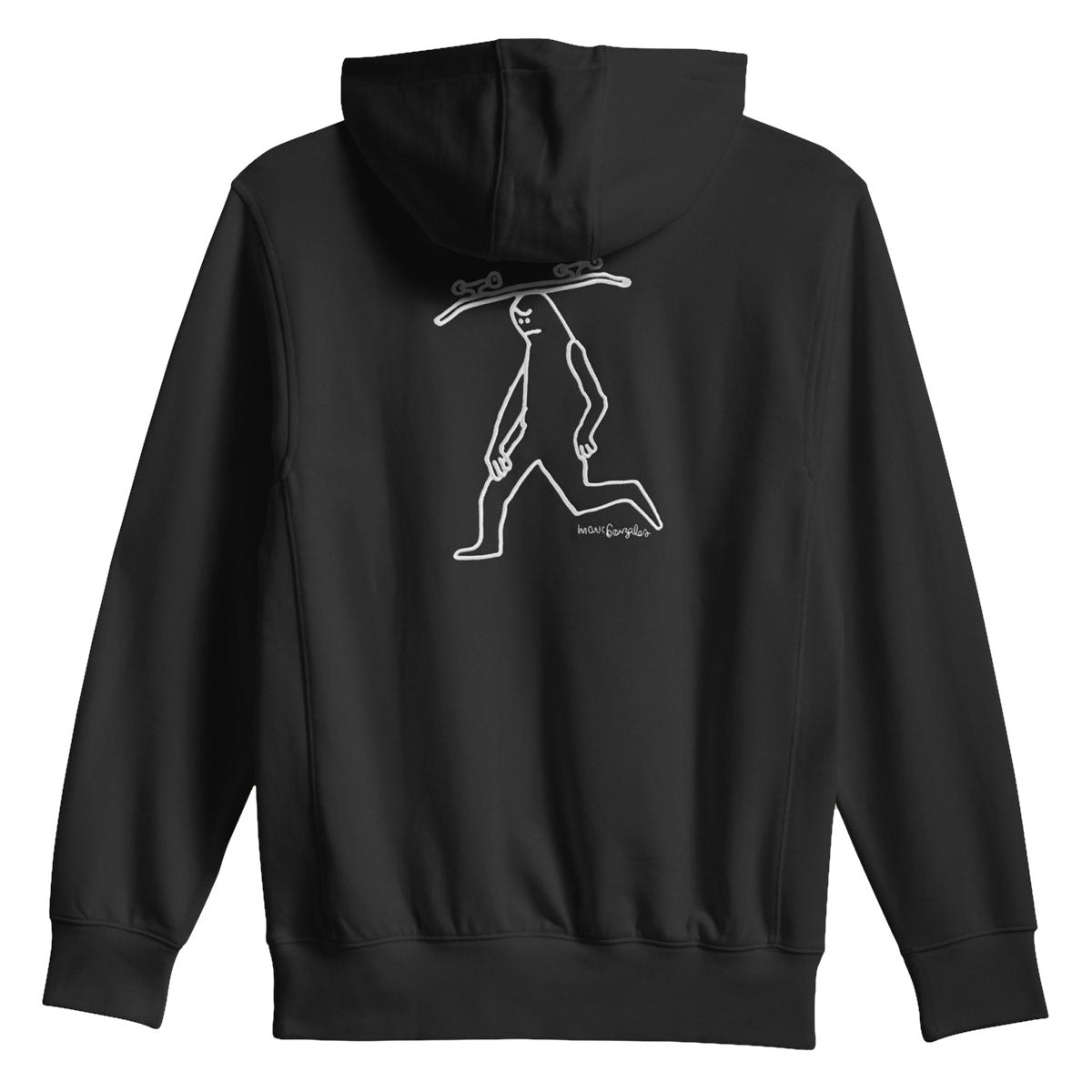 Adidas Gonz Head Hoodie - Black/Aurora Ivy