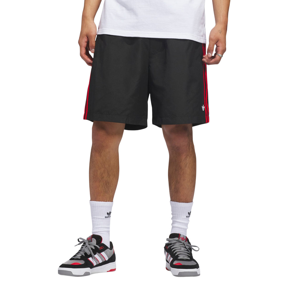 Adidas Skate Water Shorts - Black/White/Red